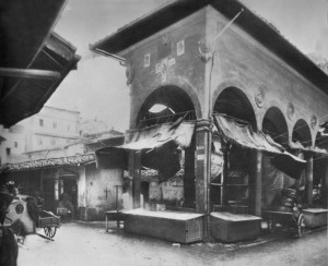 Firenze, Loggia del Pesce - Piazza Ciompi - circa 1880