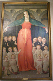 Madonna con i piccoli innocenti di Domenico di Michelino