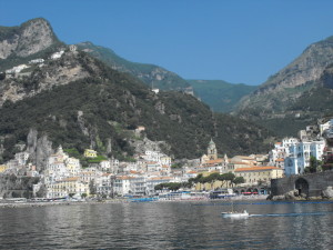 Amalfi vista dal mare
