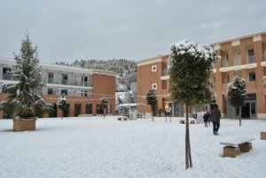 Caldine (FI), Piazza dei Mezzadri sotto la neve - Alberto Pestelli