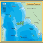 1. Cartina dell'Arcipelago Toscano